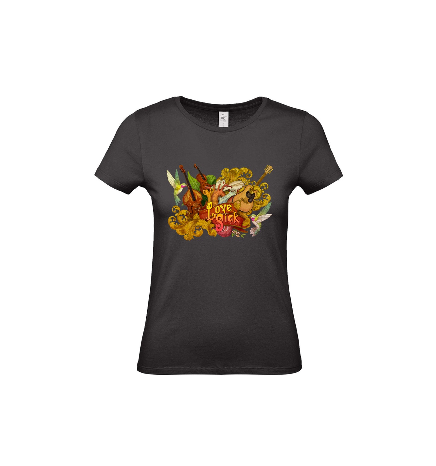 "A new LOVESICK T-Shirt " FEMALE (Black)